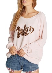 Wildfox Sommers Wild Sweatshirt in Pink Salt at Nordstrom