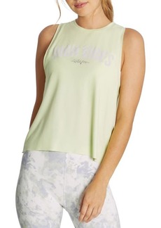Wildfox Vibes Crop Tank in Shadow Lime at Nordstrom