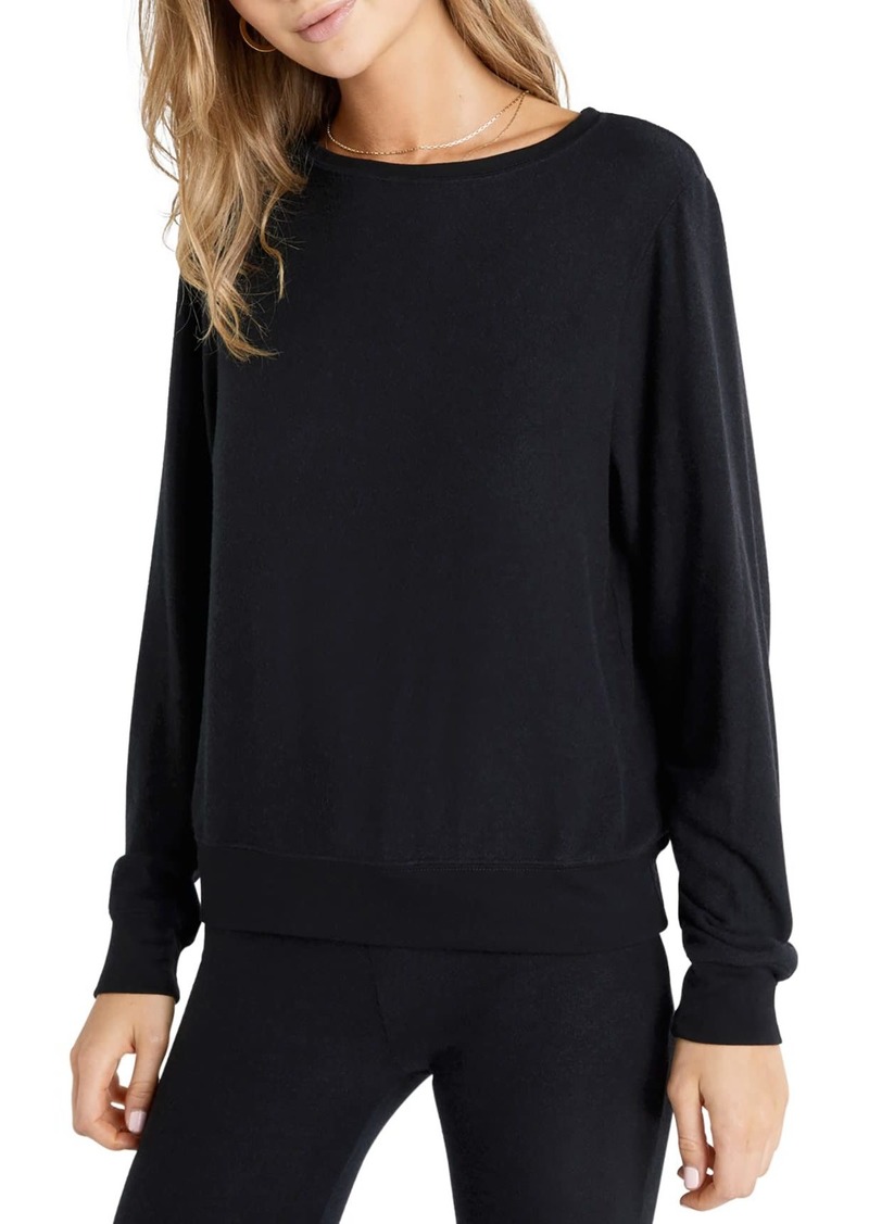 Wildfox womens Baggy Beach Long Sleeve Pullover Sweatshirt   US