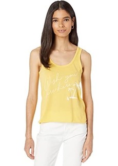 Wildfox Wish You Were Here Tissue Jersey Layla Tank