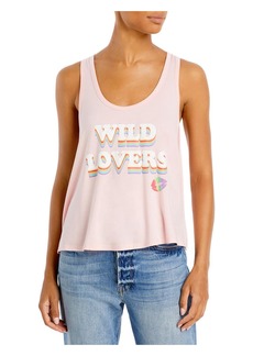 Wildfox Womens Knit Graphic Slogan T-Shirt