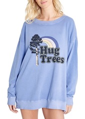 Wildfox Roadtrip Tree Hug Graphic Sweatshirt in Pigment Dusk at Nordstrom