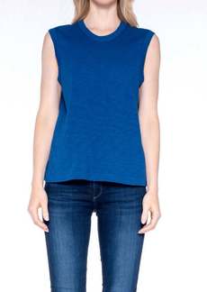 Wilt Slim Fit Sleeveless Shell Top In Royal Navy