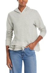 Wilt Asymmetrical Ruffled Hem Hoodie