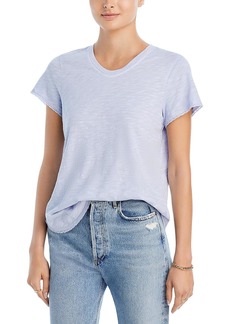 Wilt Womens Heathered Lace-Trim Pullover Top