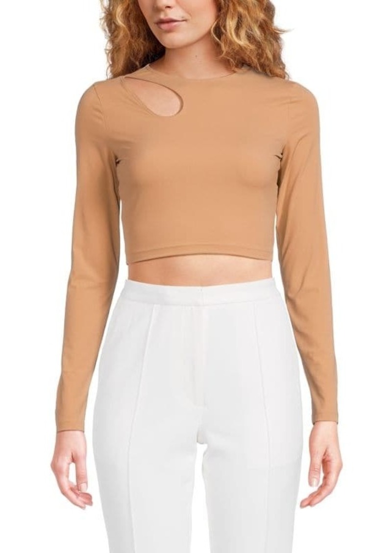 Wolford Cut Out Long Sleeve Crop Top