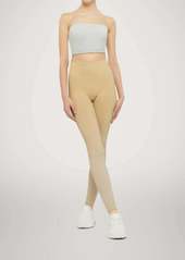Wolford Fading Shine Leggings In Gold Shine