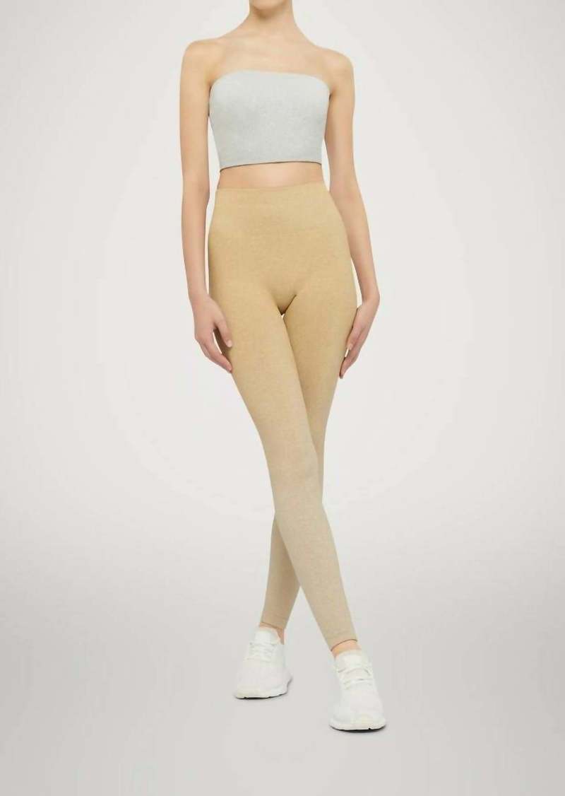 Wolford Fading Shine Leggings In Gold Shine