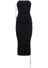 Wolford Fatal Draped Midi Dress