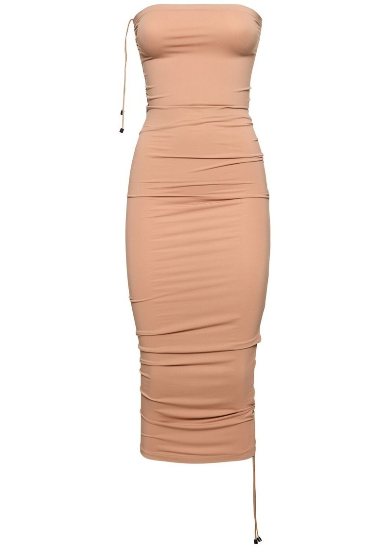 Wolford Fatal Draped Midi Dress