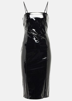 Wolford Faux leather-paneled mini dress