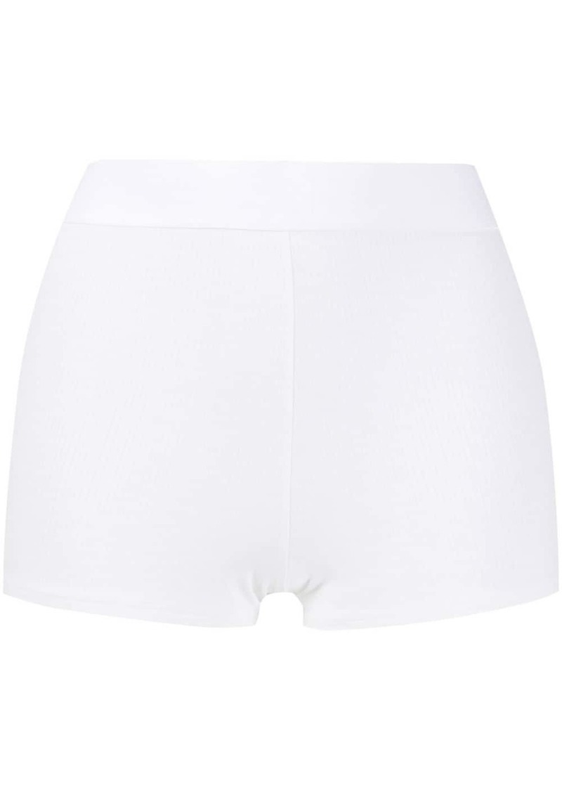 Wolford fine-ribbed boxer shorts