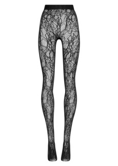 Wolford Floral Net Lace Tights