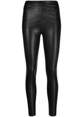 Wolford high-waisted polished-finish trousers