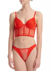 Wolford Logo Obsessed Bustier Crop Top
