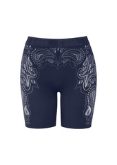 Wolford Om Paisley Lace Biker Shorts Shorts