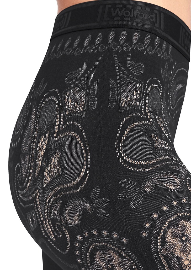 Wolford Om Paisley Lace Leggings Bottoms