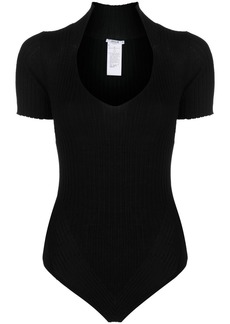 Wolford ribbed-knit virgin-wool body