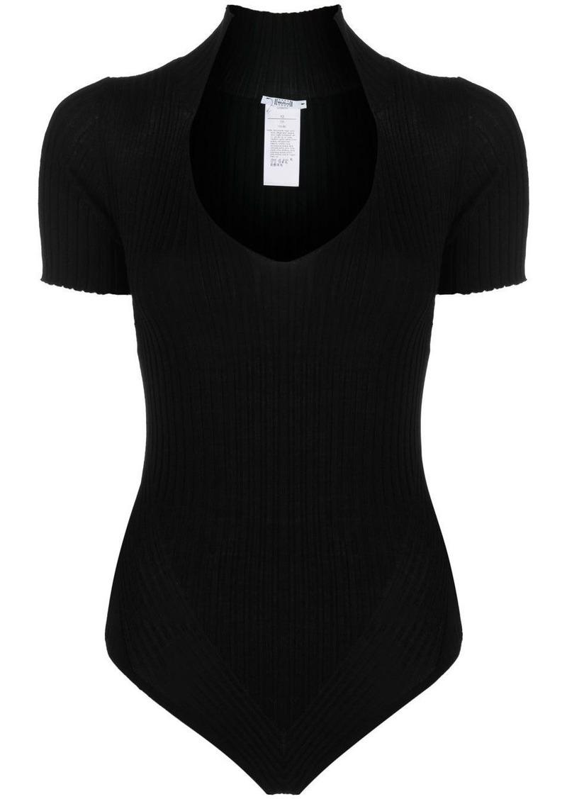 Wolford ribbed-knit virgin-wool body