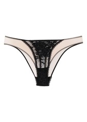 Wolford semi-sheer laced briefs