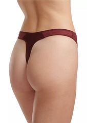 Wolford Stretch Silk Mesh Thong