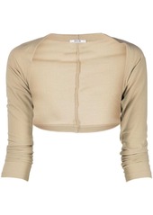 Wolford The Shrug cropped jersey top