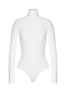 Wolford - Colorado Turtleneck Jersey Thong Bodysuit - White - XS - Moda Operandi