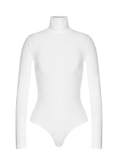 Wolford - Colorado Turtleneck Jersey Thong Bodysuit - Brown - XS - Moda Operandi