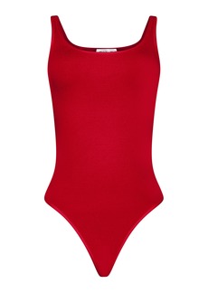 Wolford - Jamaika Jersey Thong Bodysuit - Red - S - Moda Operandi