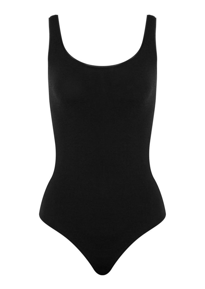 Wolford - Jamaika Jersey Thong Bodysuit - Black - L - Moda Operandi