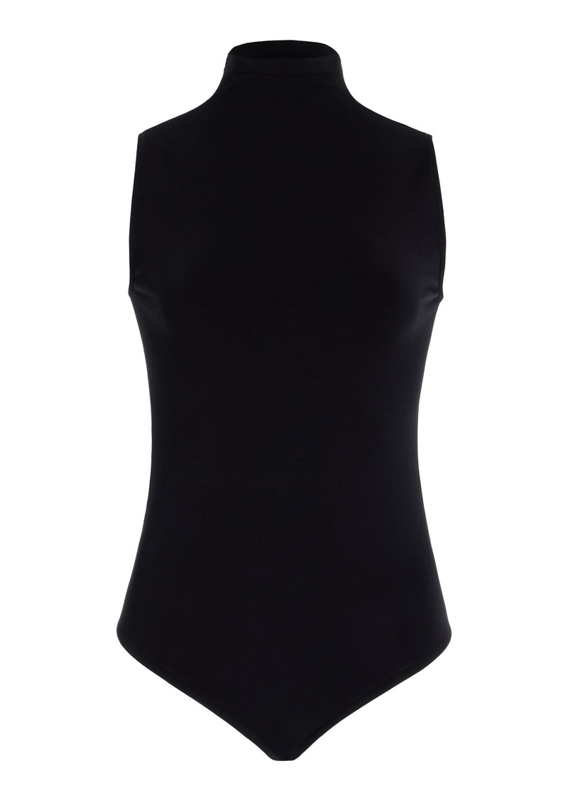 Wolford - Knit Thong Bodysuit - Black - L - Moda Operandi