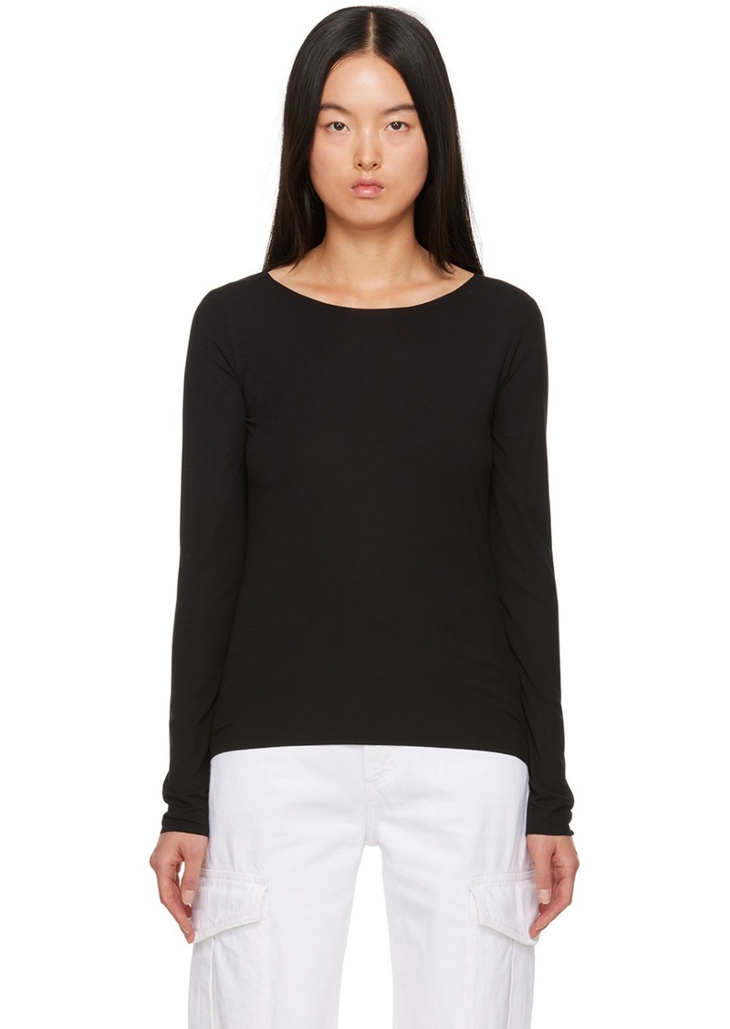 Wolford Black Aurora Long Sleeve T-Shirt