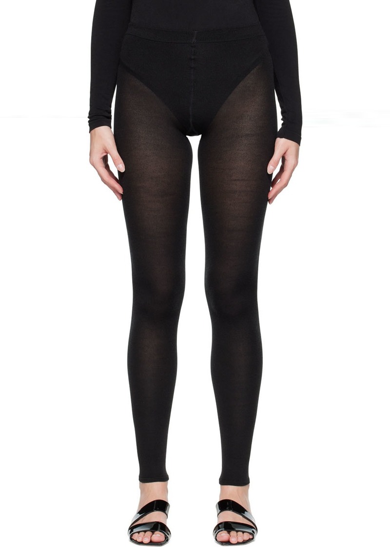 Wolford Black Cashmere Leggings