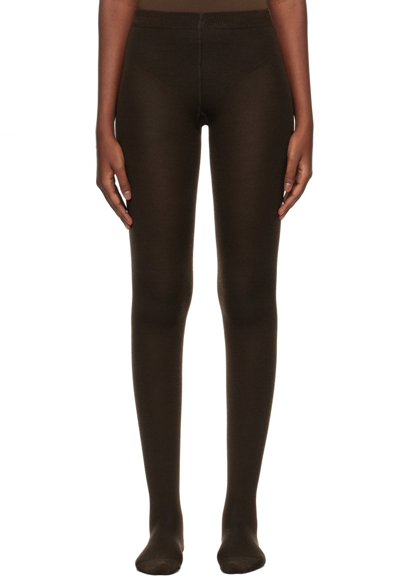 Wolford Brown Cashmere/Silk Tights