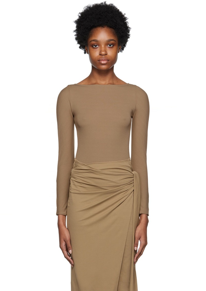 Wolford Brown 'The Back-Cut-Out' Bodysuit