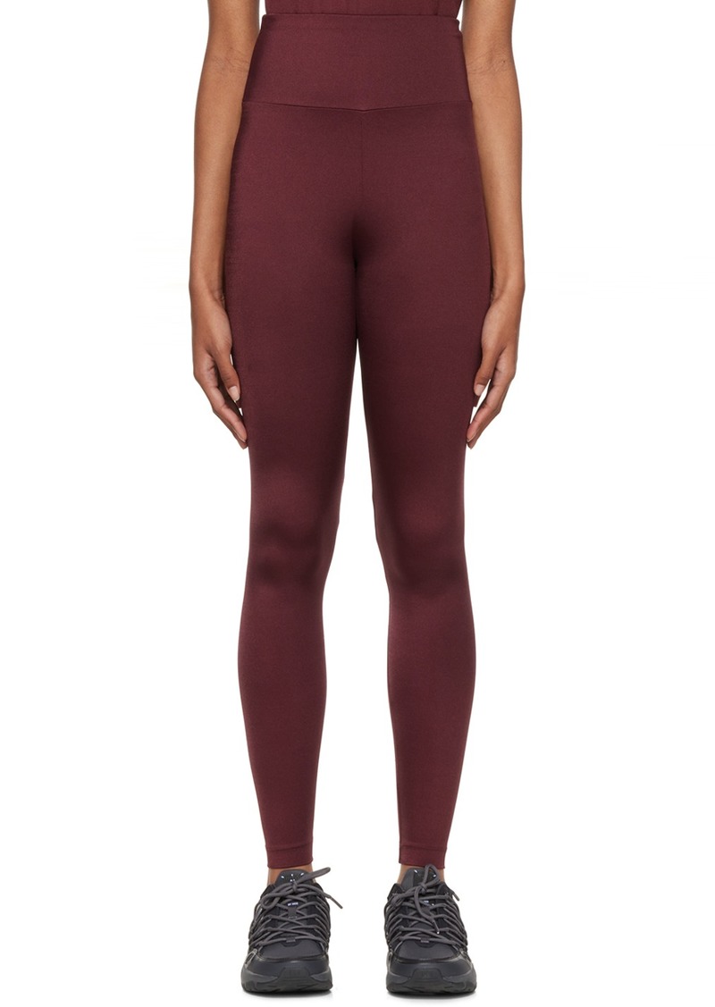 Wolford Burgundy 'The Workout' Sport Leggings