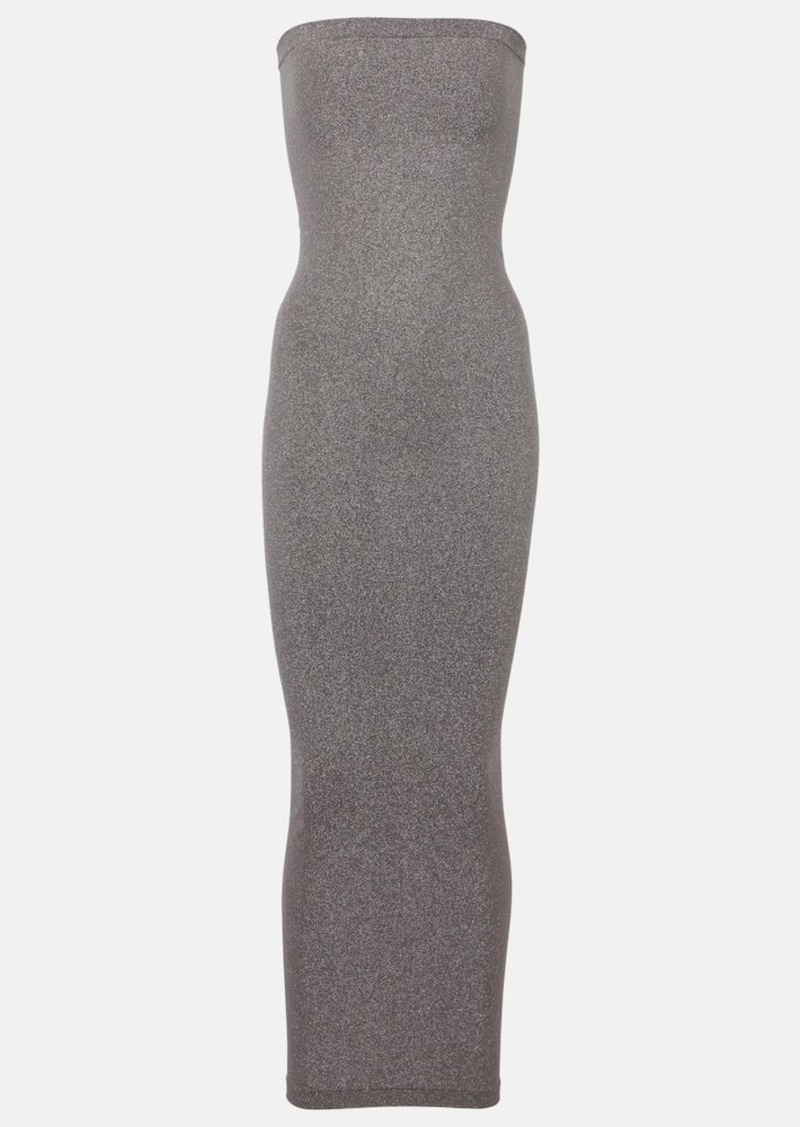 Wolford Fading Shine strapless midi dress