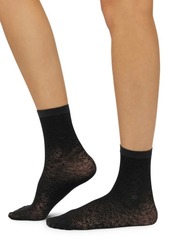 Wolford Floral Jacquard Ankle Socks
