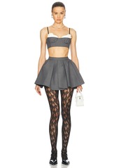 Wolford Floral Lace Suspender Tights