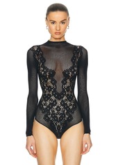 Wolford Flower Lace String Bodysuit