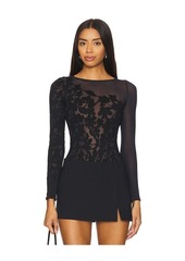 Wolford Graphic Flower String Bodysuit