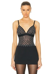 Wolford Logo Sparkle Bodysuit