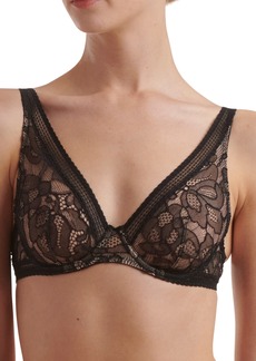 Wolford N & R Lace Underwire Plunge Bra in Black at Nordstrom Rack