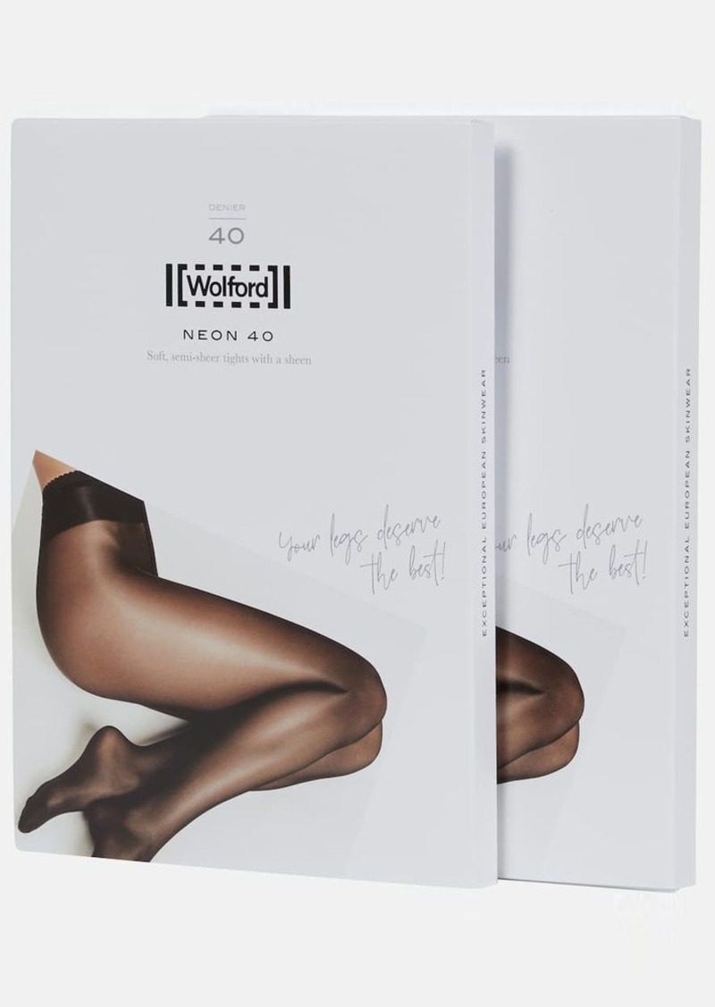 Wolford Neon 40 tights set