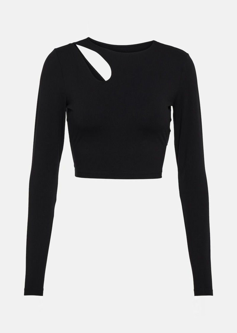 Wolford Warm Up jersey crop top