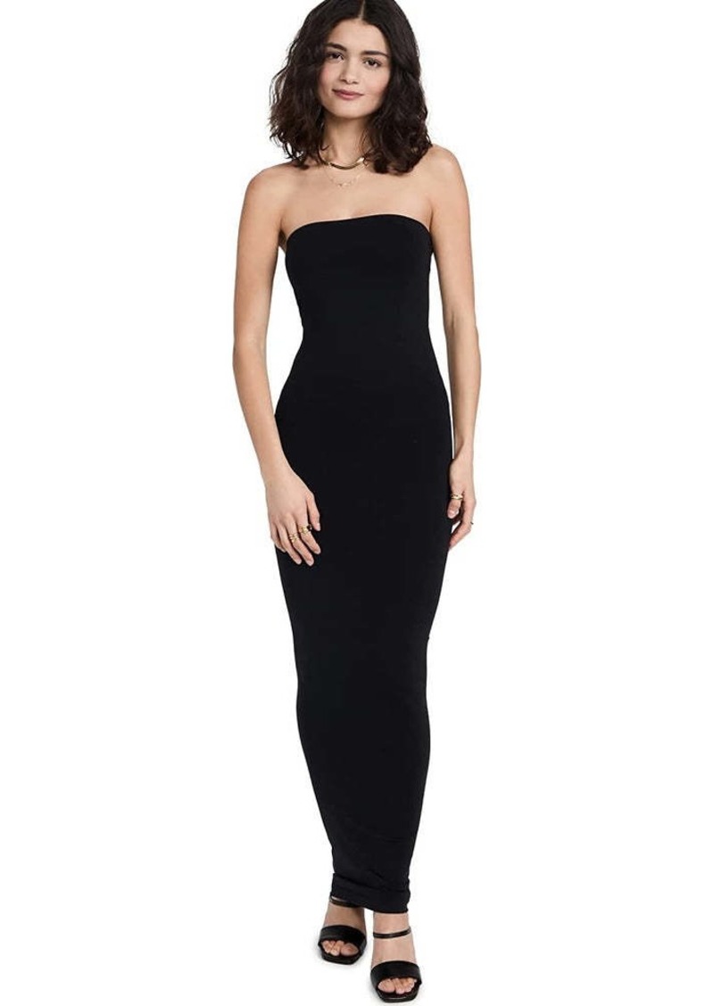 Wolford Women's Fatal Dress Solid Black Maxi Knit STretch Body Con