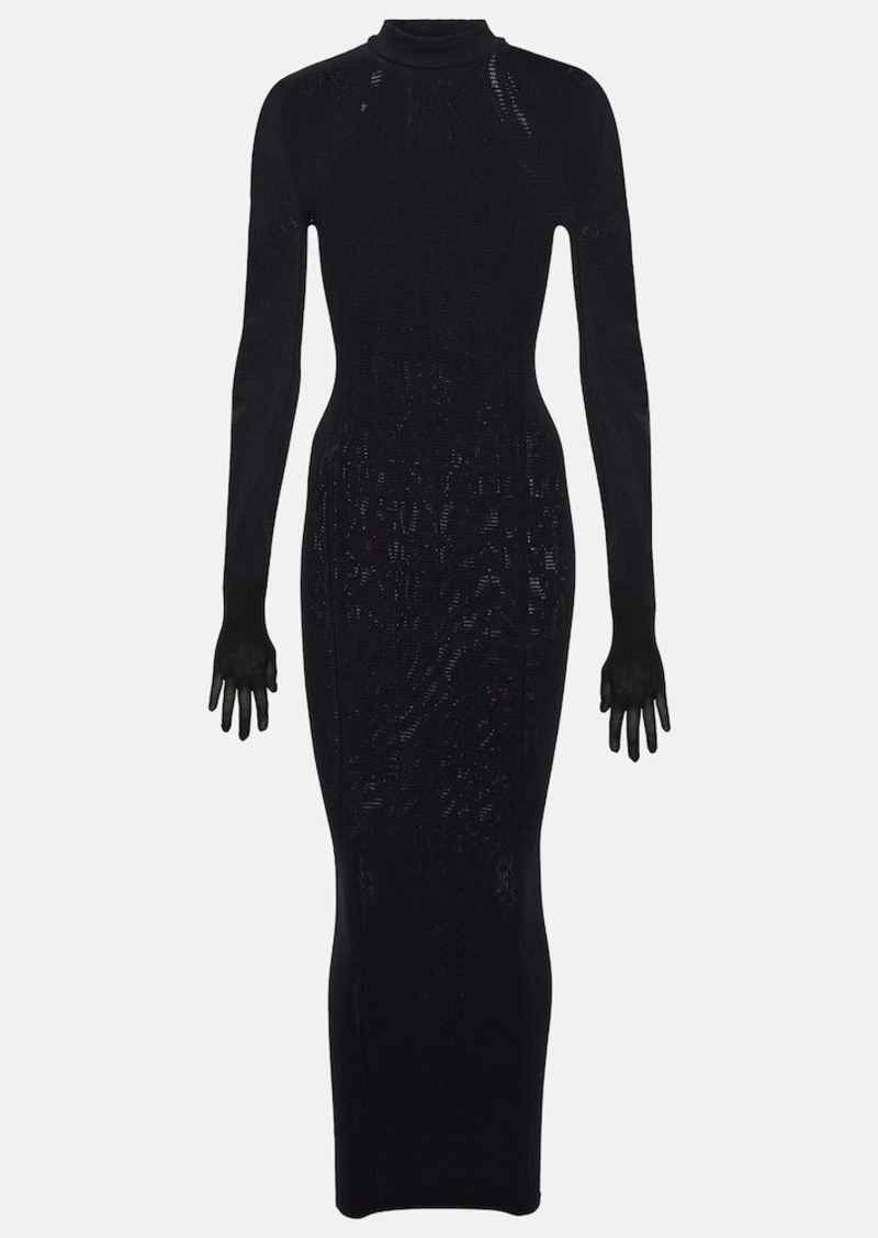 Wolford x Simkhai Intricate Sheer midi dress