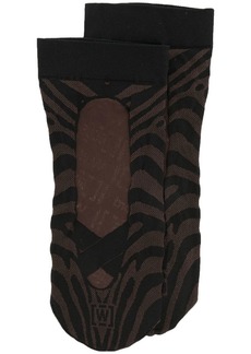 Wolford xGCDS elegant animalier socks