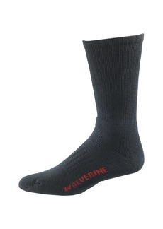 Wolverine Men's 2 Pack Steel Toe Cotton Mid Calf Sock  Sock Size:10-13/Shoe Size: 6-12/Fits Shoe 9-13