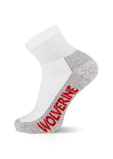 Wolverine Men's 2 Pack Steel Toe Cotton Quarter Sock  L/Shoe Size 9-13
